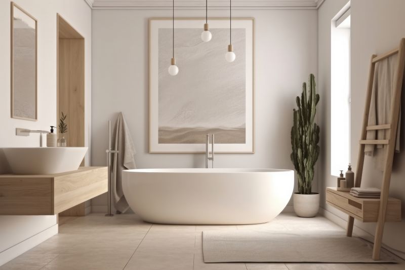 Freestanding Bathtub in a Modern Space